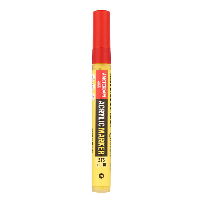 Amsterdam Marqueur Acrylique 4 mm Jaune Primaire 275 Amsterdam Marqueur Acrylique 4 mm Jaune Primaire 275
